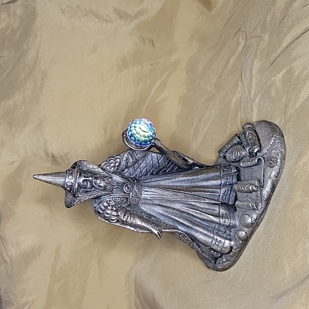 "The Wizard Of The Future" Vintage Pewter Figurine  From MYTH & MAGIC (#3081)